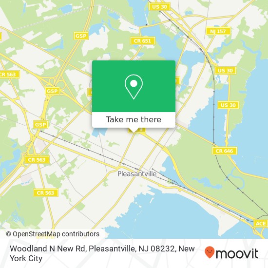 Mapa de Woodland N New Rd, Pleasantville, NJ 08232