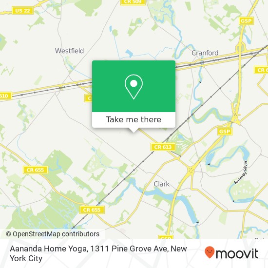 Aananda Home Yoga, 1311 Pine Grove Ave map