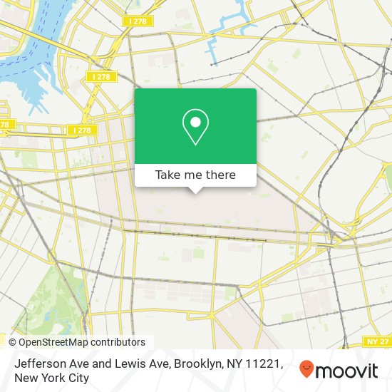 Jefferson Ave and Lewis Ave, Brooklyn, NY 11221 map