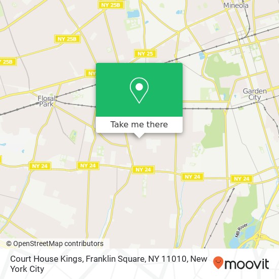 Mapa de Court House Kings, Franklin Square, NY 11010