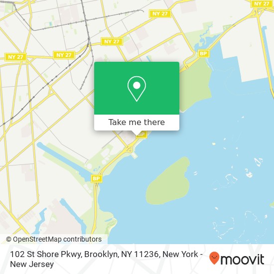 Mapa de 102 St Shore Pkwy, Brooklyn, NY 11236