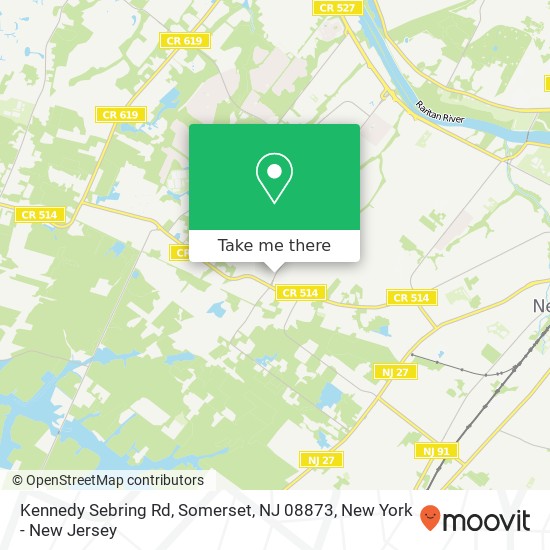 Mapa de Kennedy Sebring Rd, Somerset, NJ 08873