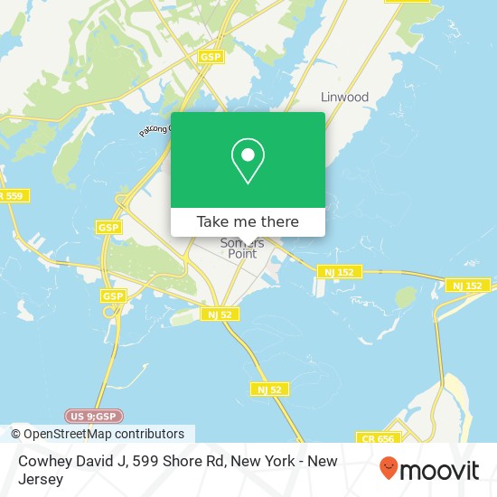 Cowhey David J, 599 Shore Rd map