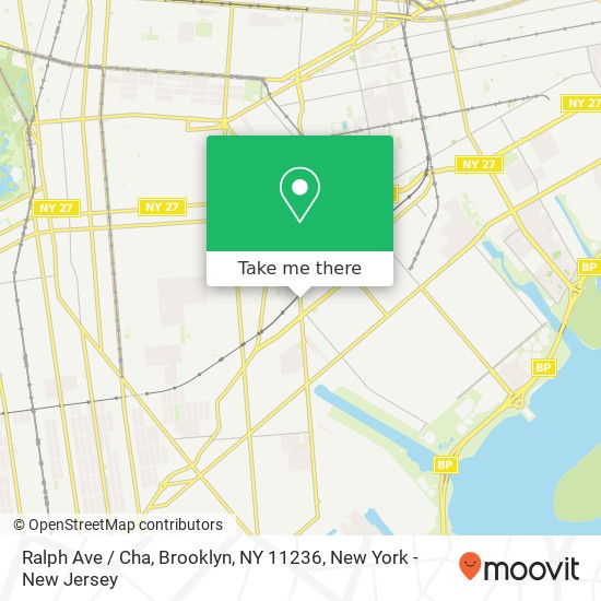 Mapa de Ralph Ave / Cha, Brooklyn, NY 11236