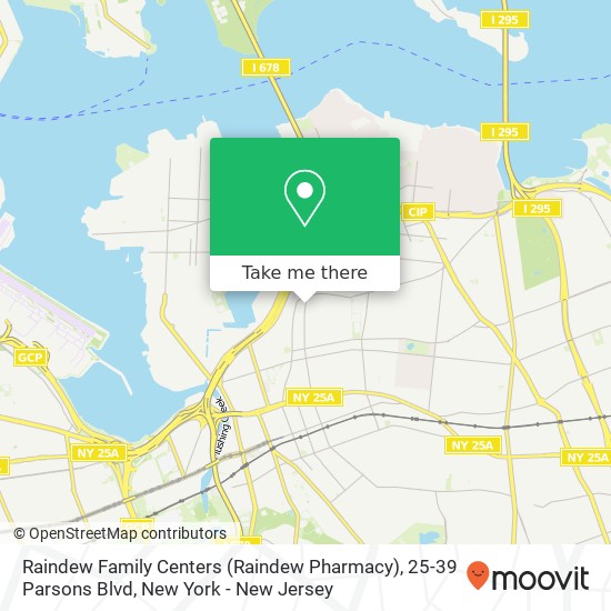 Raindew Family Centers (Raindew Pharmacy), 25-39 Parsons Blvd map