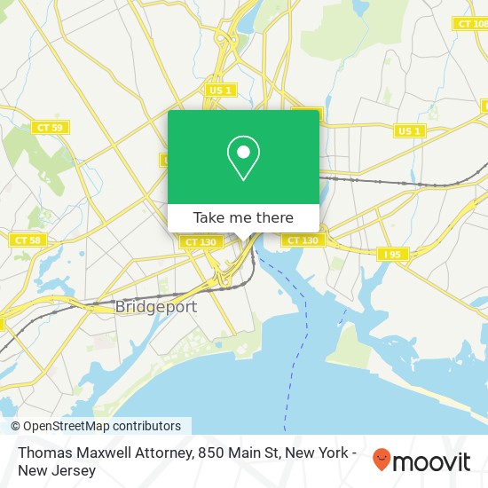 Thomas Maxwell Attorney, 850 Main St map