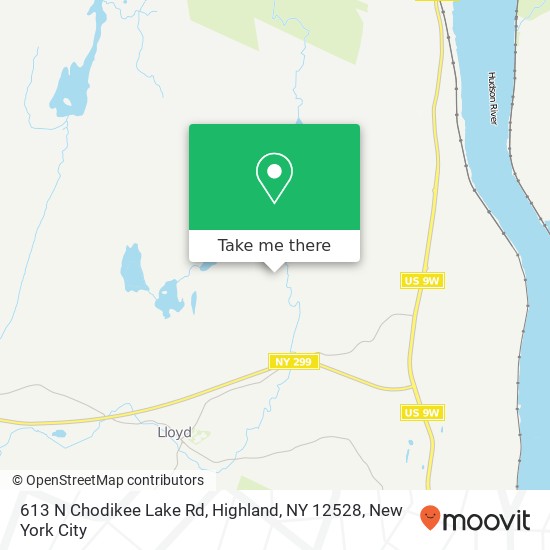 613 N Chodikee Lake Rd, Highland, NY 12528 map