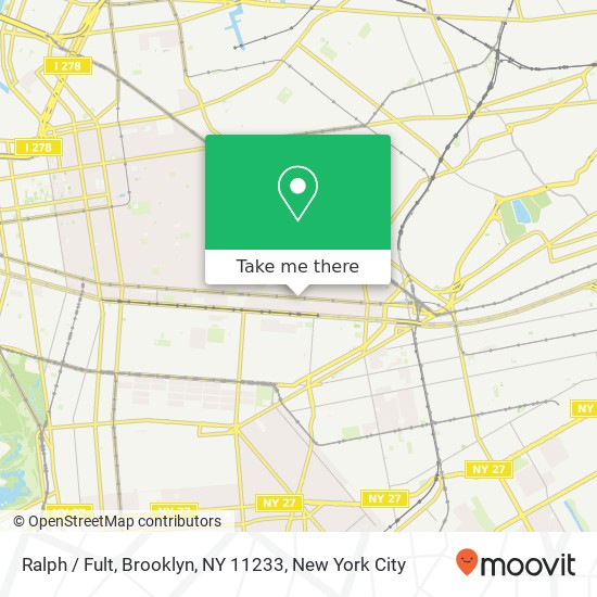 Mapa de Ralph / Fult, Brooklyn, NY 11233
