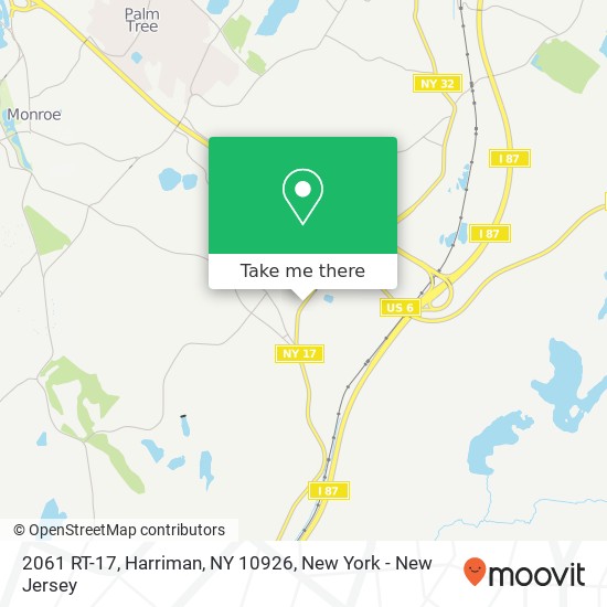 2061 RT-17, Harriman, NY 10926 map