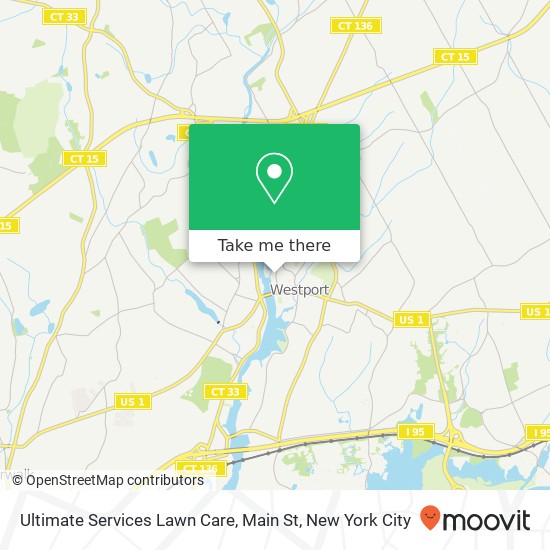 Mapa de Ultimate Services Lawn Care, Main St