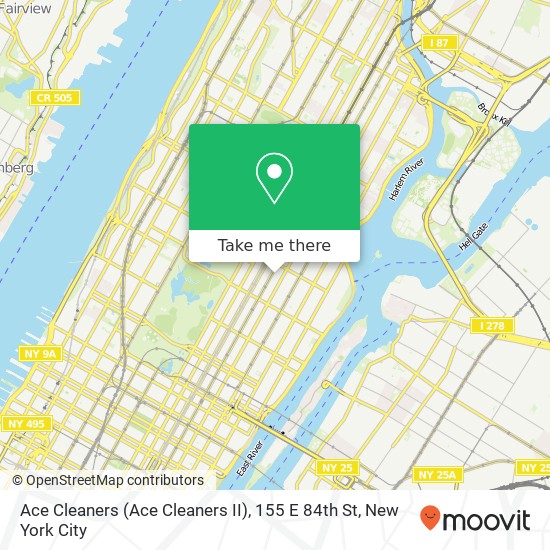 Ace Cleaners (Ace Cleaners II), 155 E 84th St map