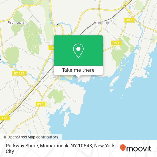 Mapa de Parkway Shore, Mamaroneck, NY 10543