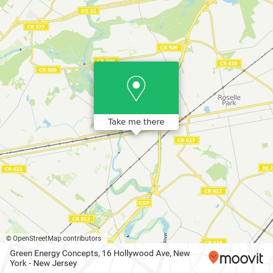 Mapa de Green Energy Concepts, 16 Hollywood Ave