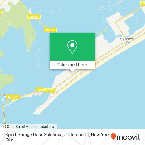 Mapa de Xpert Garage Door Solutions, Jefferson Ct