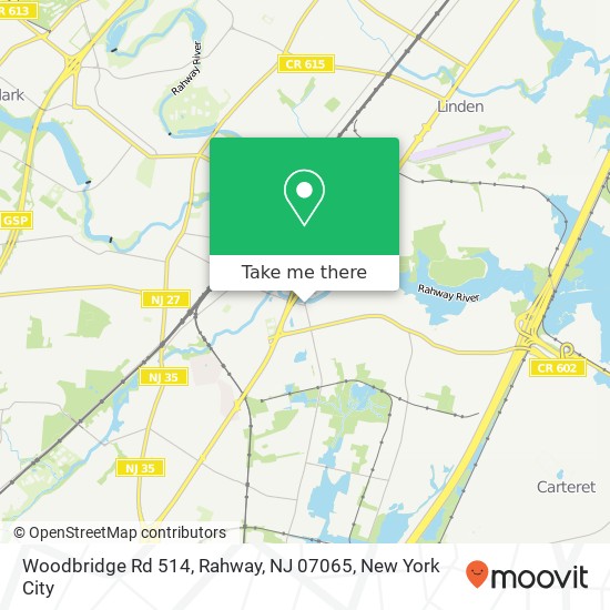 Woodbridge Rd 514, Rahway, NJ 07065 map
