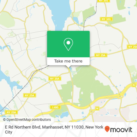Mapa de E Rd Northern Blvd, Manhasset, NY 11030