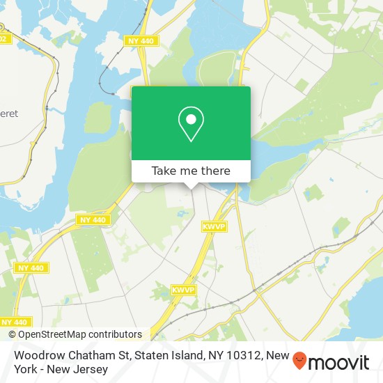 Mapa de Woodrow Chatham St, Staten Island, NY 10312