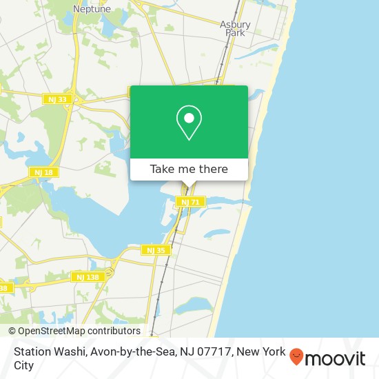 Mapa de Station Washi, Avon-by-the-Sea, NJ 07717