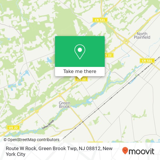 Route W Rock, Green Brook Twp, NJ 08812 map