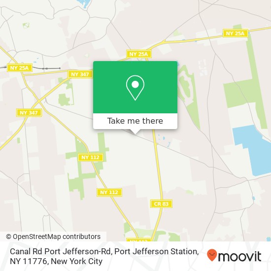 Mapa de Canal Rd Port Jefferson-Rd, Port Jefferson Station, NY 11776