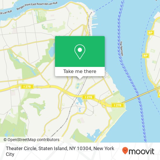 Mapa de Theater Circle, Staten Island, NY 10304