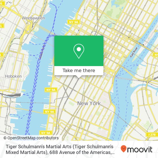 Tiger Schulmann's Martial Arts (Tiger Schulmann's Mixed Martial Arts), 688 Avenue of the Americas map