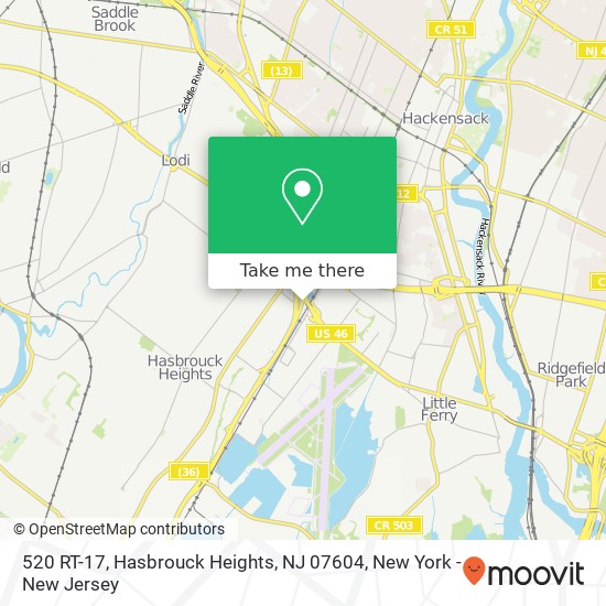 520 RT-17, Hasbrouck Heights, NJ 07604 map