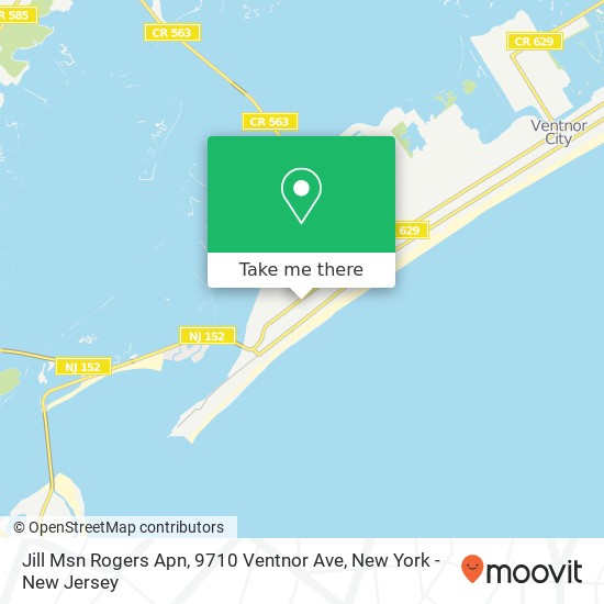Mapa de Jill Msn Rogers Apn, 9710 Ventnor Ave