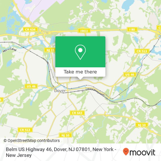 Belm US Highway 46, Dover, NJ 07801 map