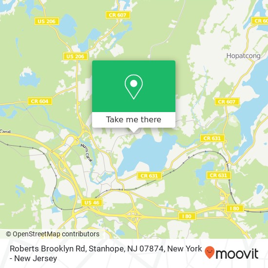 Roberts Brooklyn Rd, Stanhope, NJ 07874 map