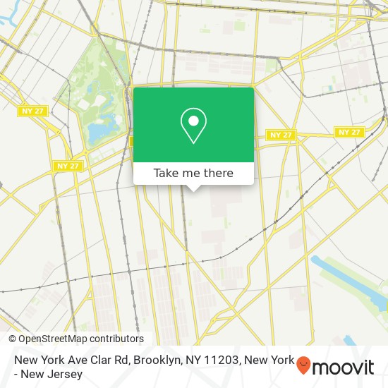 New York Ave Clar Rd, Brooklyn, NY 11203 map