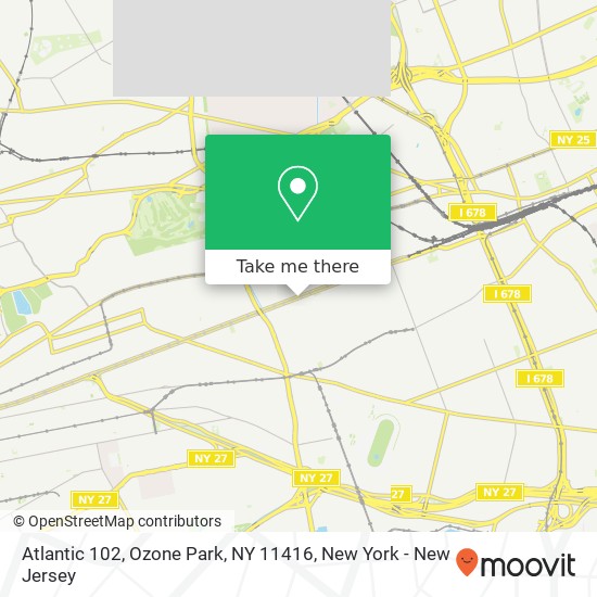 Mapa de Atlantic 102, Ozone Park, NY 11416
