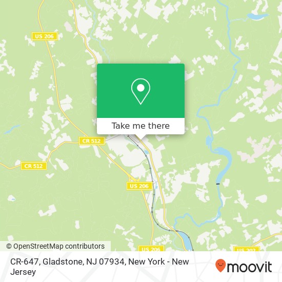 CR-647, Gladstone, NJ 07934 map