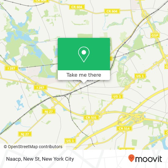 Mapa de Naacp, New St