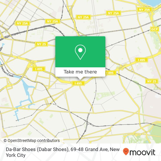 Mapa de Da-Bar Shoes (Dabar Shoes), 69-48 Grand Ave