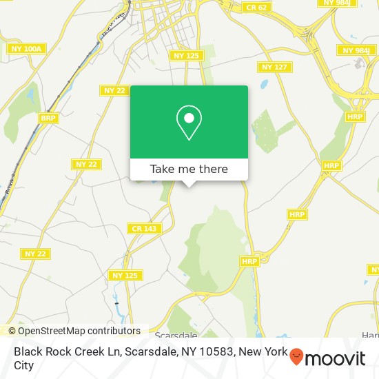 Black Rock Creek Ln, Scarsdale, NY 10583 map