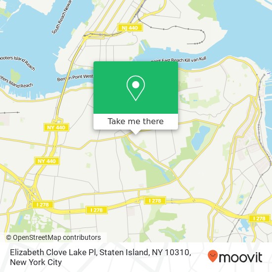 Elizabeth Clove Lake Pl, Staten Island, NY 10310 map
