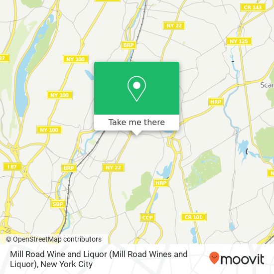 Mapa de Mill Road Wine and Liquor