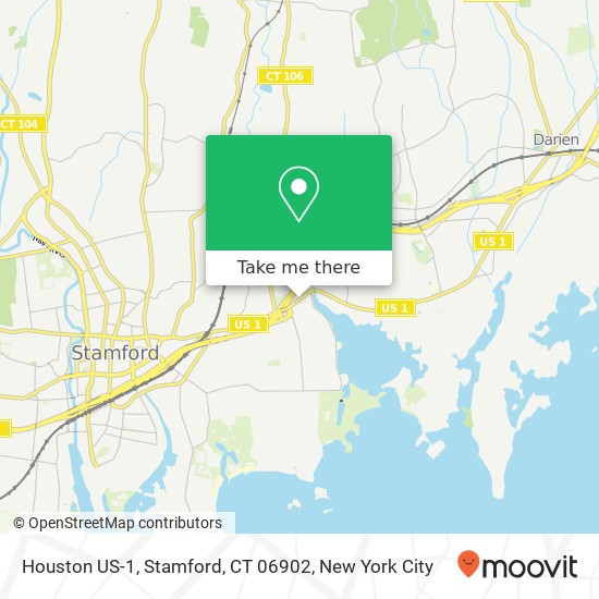 Mapa de Houston US-1, Stamford, CT 06902