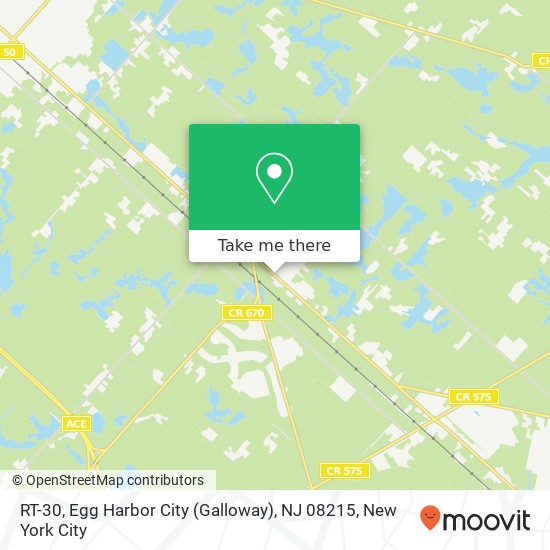 RT-30, Egg Harbor City (Galloway), NJ 08215 map