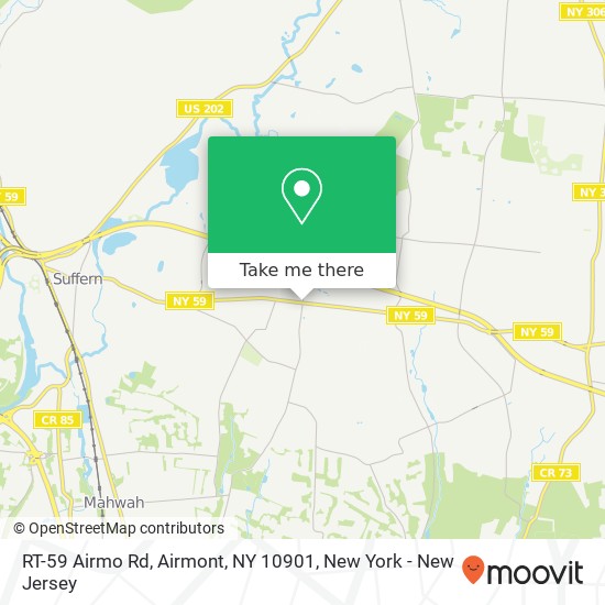 Mapa de RT-59 Airmo Rd, Airmont, NY 10901