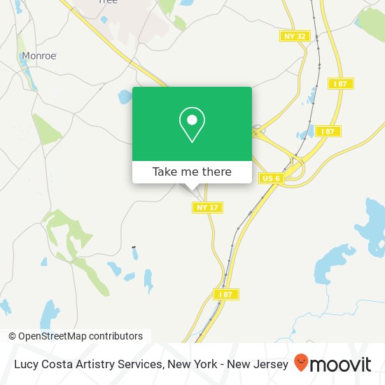 Mapa de Lucy Costa Artistry Services
