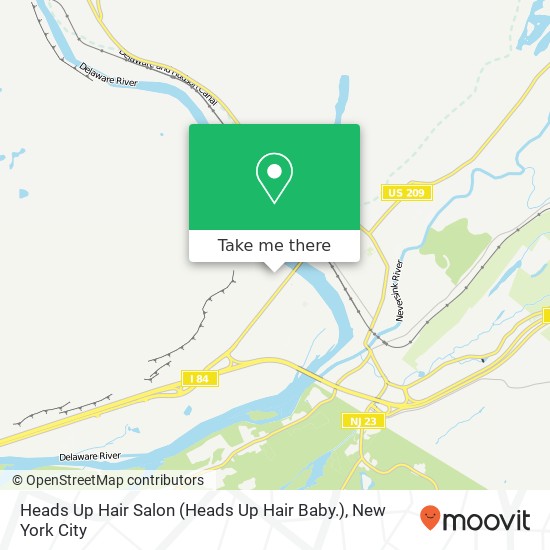 Mapa de Heads Up Hair Salon