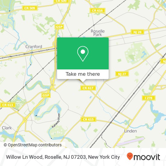 Willow Ln Wood, Roselle, NJ 07203 map