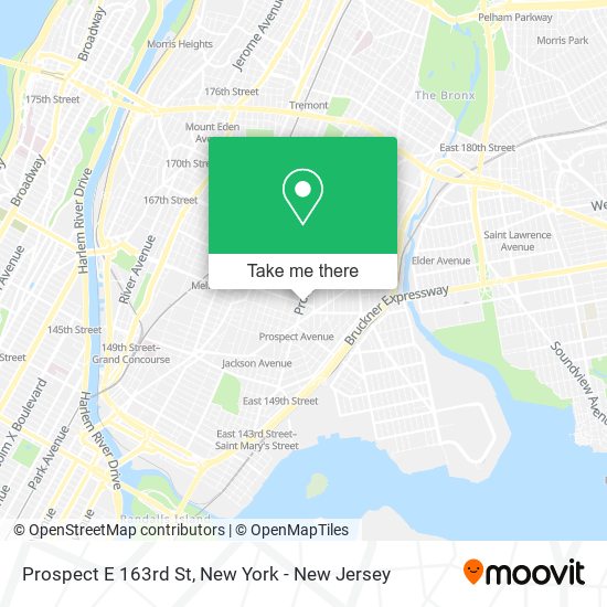 Mapa de Prospect E 163rd St