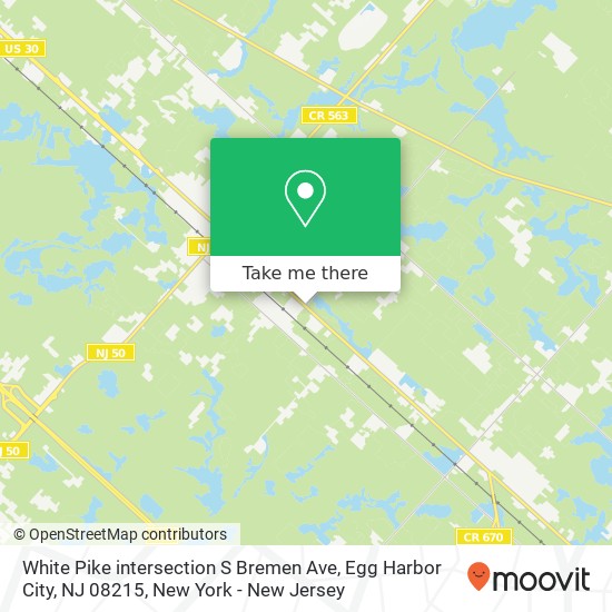 Mapa de White Pike intersection S Bremen Ave, Egg Harbor City, NJ 08215