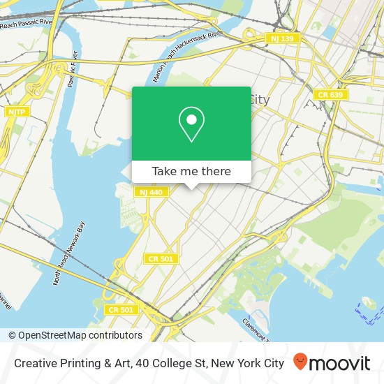 Mapa de Creative Printing & Art, 40 College St