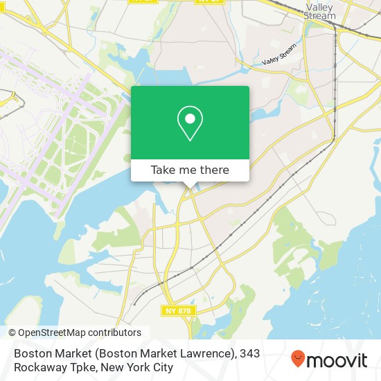 Mapa de Boston Market (Boston Market Lawrence), 343 Rockaway Tpke