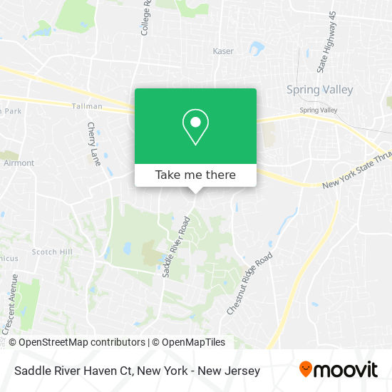 Mapa de Saddle River Haven Ct