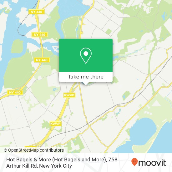 Hot Bagels & More (Hot Bagels and More), 758 Arthur Kill Rd map